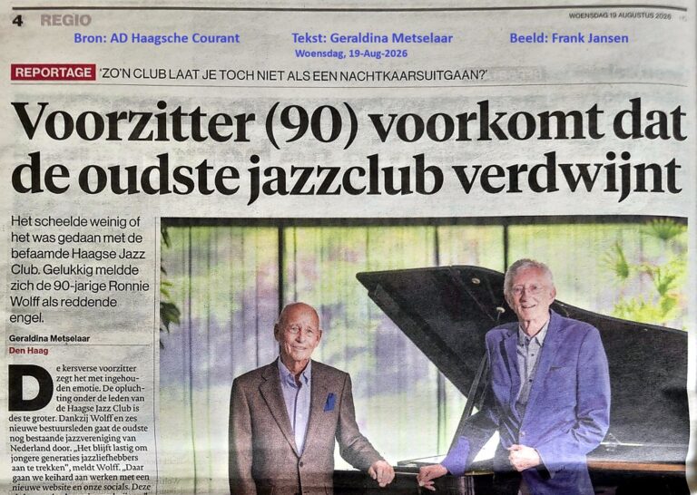 Fons de Rouw en Ronnie Wolff in het AD: “Zo’n club laat je toch niet als een nachtkaars uitgaan?”