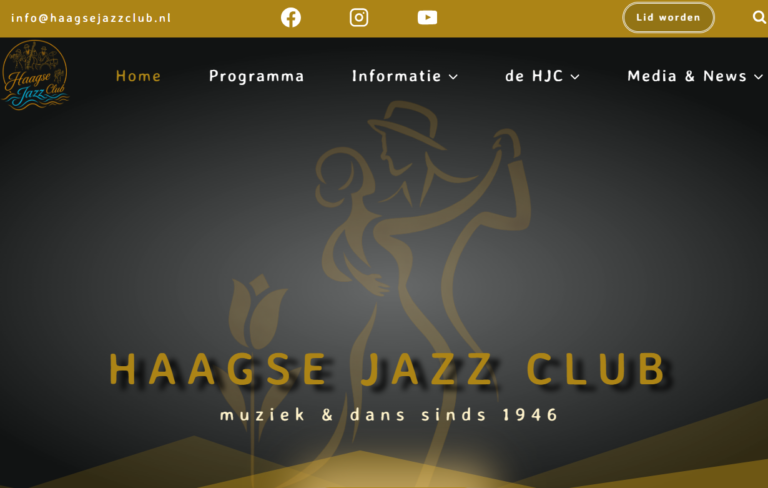 De Haagse Jazz Club heeft een nieuwe website